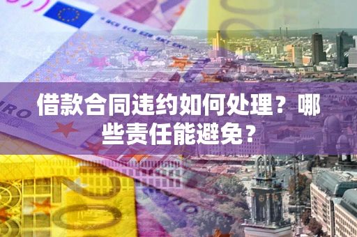 济南借款合同违约如何处理？哪些责任能避免？