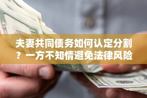 济南夫妻共同债务如何认定分割？一方不知情避免法律风险必看！